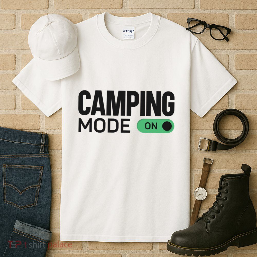 Camping Mode On Tent Tall T-Shirt