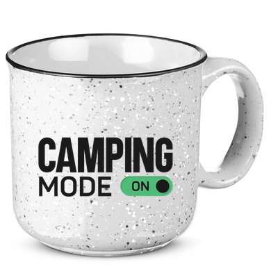 Camping Mode On Tent 15oz Campfire Ceramic Mug