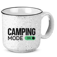 Camping Mode On Tent 15oz Campfire Ceramic Mug