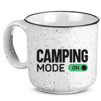 Camping Mode On Tent 15oz Campfire Ceramic Mug