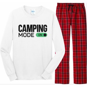 Camping Mode On Tent Long Sleeve Pajama Set