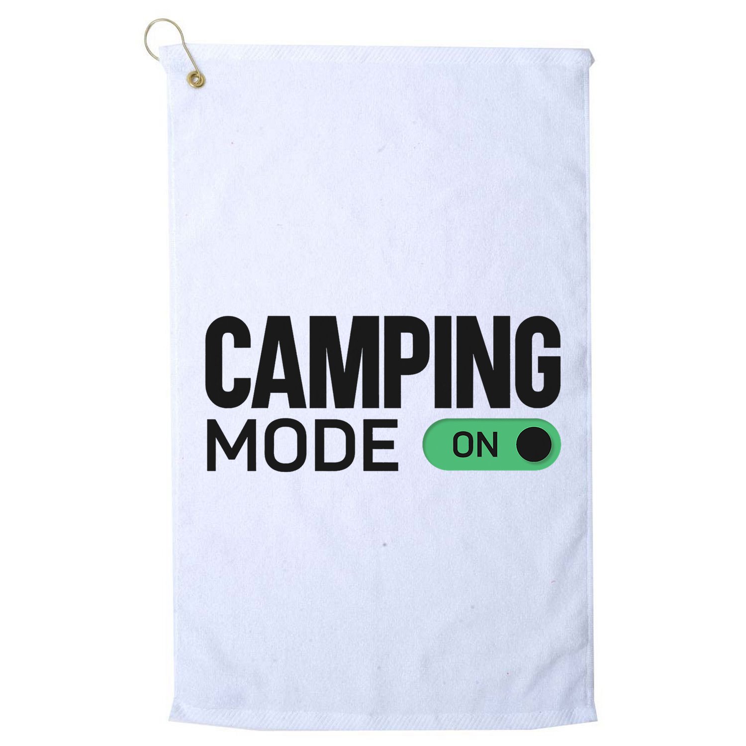 Camping Mode On Tent Golf Towel