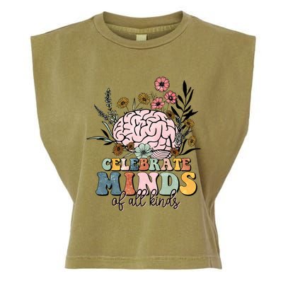 Celebrate Minds Of All Kinds Autism Awareness Garment-Dyed Women's Muscle Tee