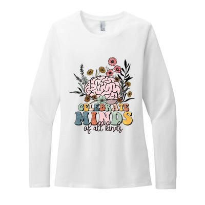 Celebrate Minds Of All Kinds Autism Awareness Womens CVC Long Sleeve Shirt