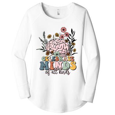 Celebrate Minds Of All Kinds Autism Awareness Women's Perfect Tri Tunic Long Sleeve Shirt