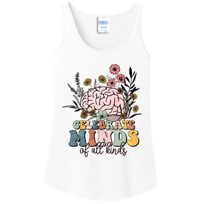 Celebrate Minds Of All Kinds Autism Awareness Ladies Essential Tank