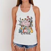 Celebrate Minds Of All Kinds Autism Awareness Women's Knotted Racerback Tank