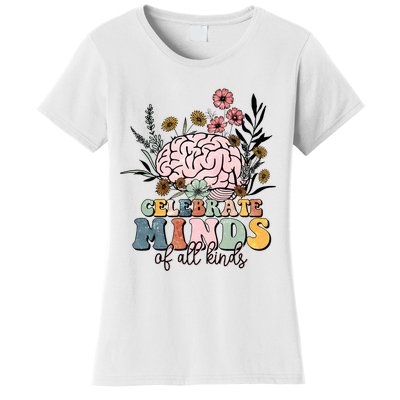 Celebrate Minds Of All Kinds Autism Awareness Women's T-Shirt