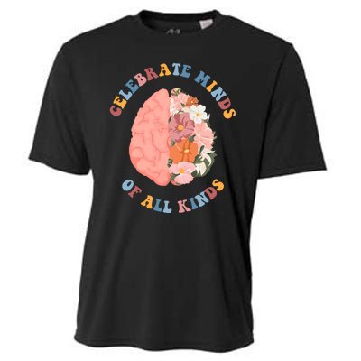 Celebrate Minds Of All Kinds Floral Brain Cooling Performance Crew T-Shirt