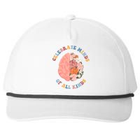 Celebrate Minds Of All Kinds Floral Brain Snapback Five-Panel Rope Hat