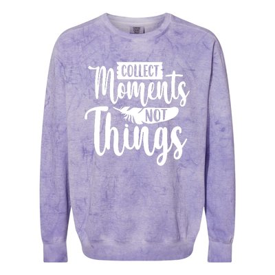 Collect Moments Outdoor Camping Trip Family Colorblast Crewneck Sweatshirt