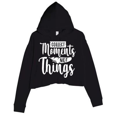 Collect Moments Outdoor Camping Trip Family Crop Fleece Hoodie