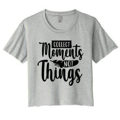 Collect Moments Outdoor Camping Trip Family Women's Crop Top Tee