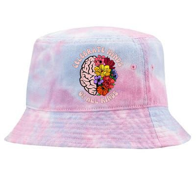 Celebrate Minds Of All Kinds Neurodiversity Autism Awareness Tie-Dyed Bucket Hat