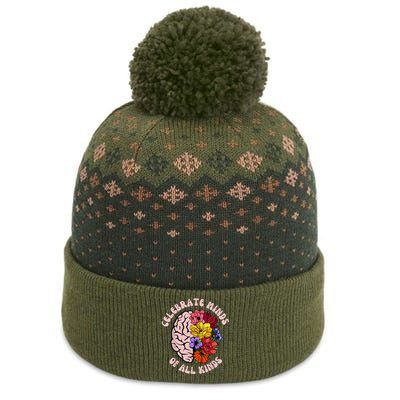 Celebrate Minds Of All Kinds Neurodiversity Autism Awareness The Baniff Cuffed Pom Beanie