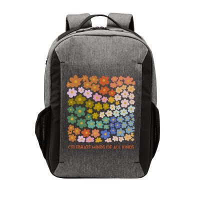 Celebrate Minds Of All Kinds Flowers Neurodiversity Autism Vector Backpack