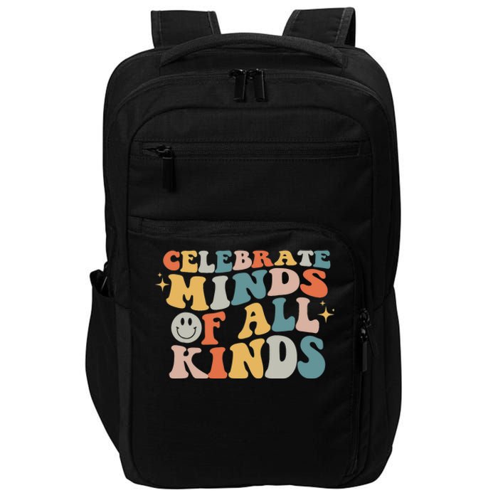 Celebrate Minds Of All Kinds Neurodiversity Autism Awareness Impact Tech Backpack