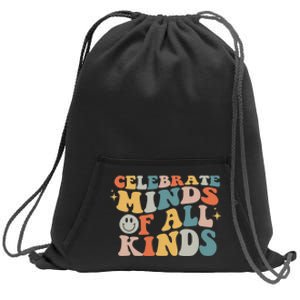 Celebrate Minds Of All Kinds Neurodiversity Autism Awareness Sweatshirt Cinch Pack Bag