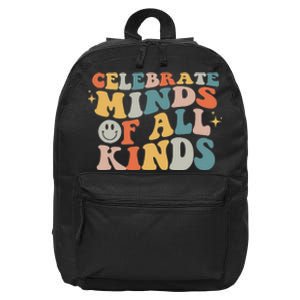 Celebrate Minds Of All Kinds Neurodiversity Autism Awareness 16 in Basic Backpack