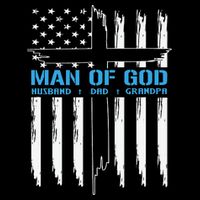 Christian Man Of God Cross American Flag Jesus Cooling Performance Crew T-Shirt