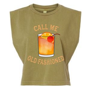 Call Me Old Fashioned Bartender Classic Cocktail Mixologist Garment-Dyed Women's Muscle Tee