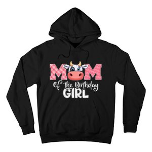 cute Mom of The Birthday Cow Family Farm Hoodie