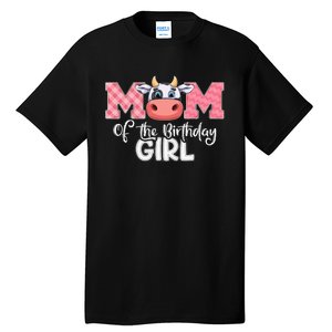 cute Mom of The Birthday Cow Family Farm Tall T-Shirt