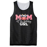 cute Mom of The Birthday Cow Family Farm Mesh Reversible Basketball Jersey Tank