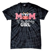 cute Mom of The Birthday Cow Family Farm Tie-Dye T-Shirt