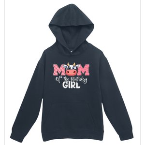 cute Mom of The Birthday Cow Family Farm Urban Pullover Hoodie