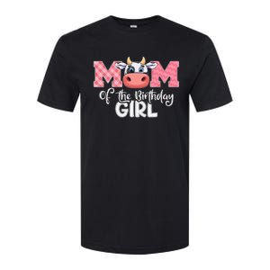 cute Mom of The Birthday Cow Family Farm Softstyle CVC T-Shirt