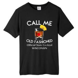 Call Me Old Fashioned Wisconsin State Cocktail Tall Fusion ChromaSoft Performance T-Shirt