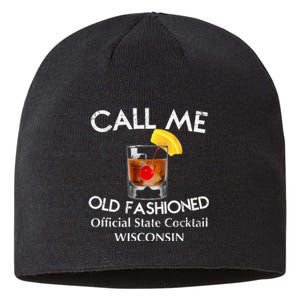 Call Me Old Fashioned Wisconsin State Cocktail Sustainable Beanie