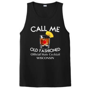 Call Me Old Fashioned Wisconsin State Cocktail PosiCharge Competitor Tank