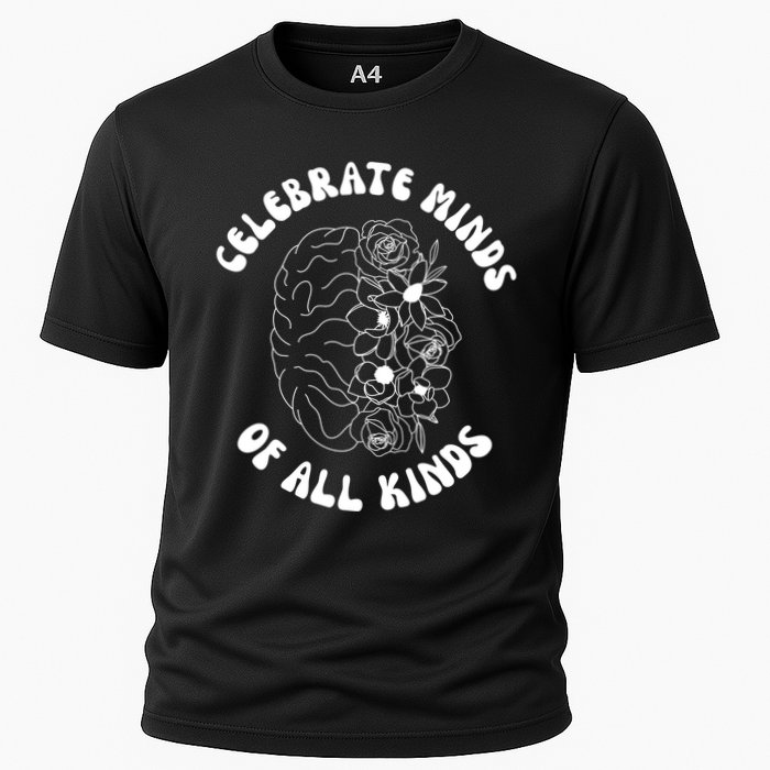 Celebrate Minds Of All Kinds Floral Brain Cooling Performance Crew T-Shirt
