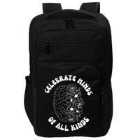 Celebrate Minds Of All Kinds Floral Brain Impact Tech Backpack