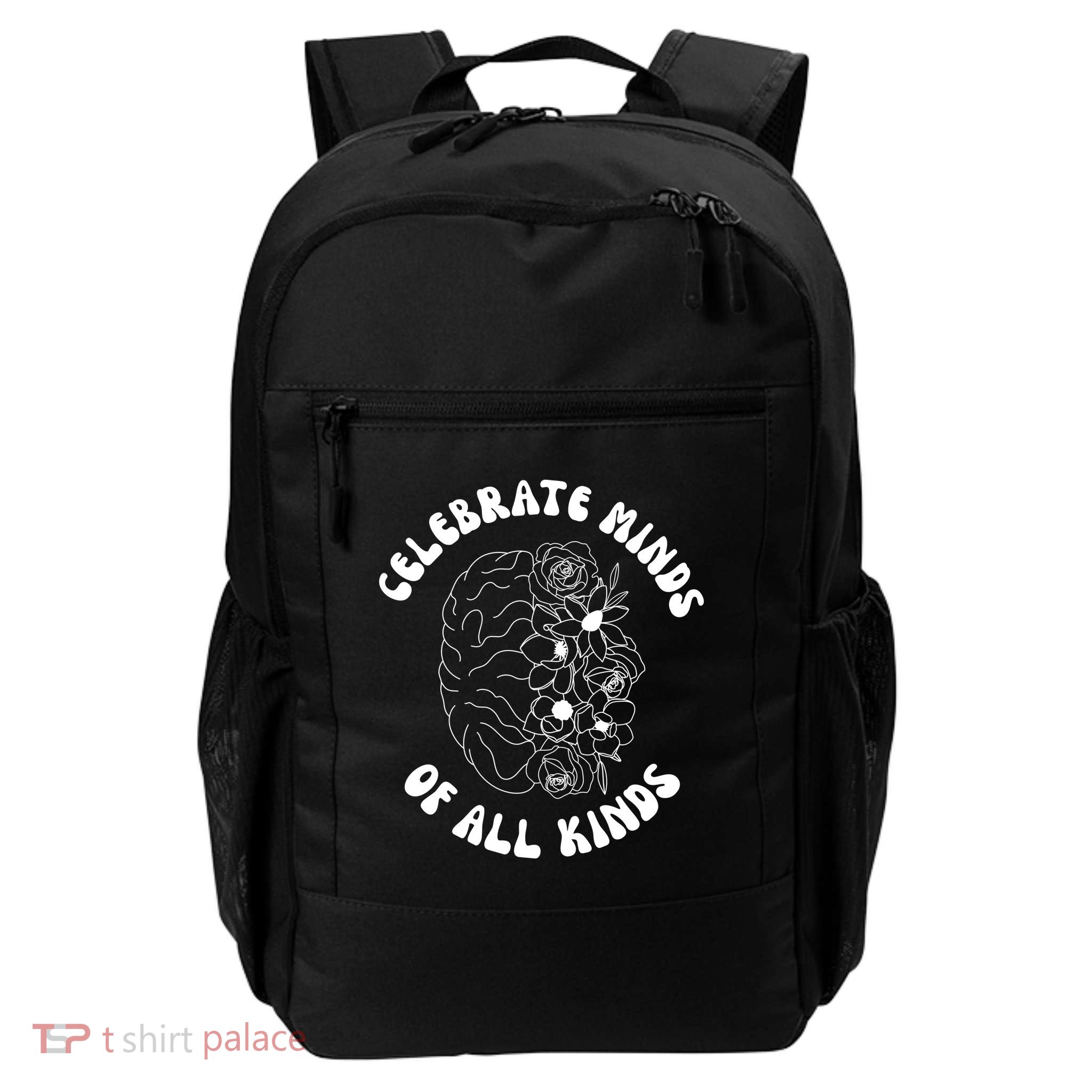 Celebrate Minds Of All Kinds Floral Brain Backpack