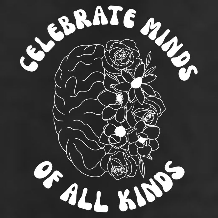 Celebrate Minds Of All Kinds Floral Brain Adult Drive Performance Visor
