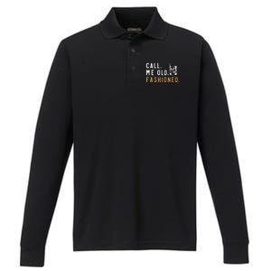 Call Me Old Fashioned Performance Long Sleeve Polo