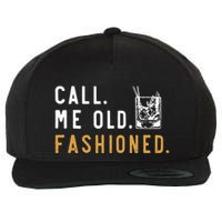 Call Me Old Fashioned Wool Snapback Cap