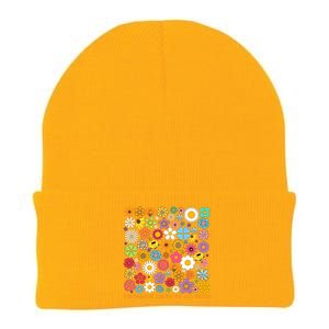 Celebrate Minds Of All Kinds Flowers Neurodiversity Autism Knit Cap Winter Beanie