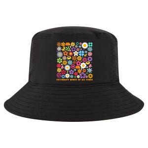 Celebrate Minds Of All Kinds Flowers Neurodiversity Autism Cool Comfort Performance Bucket Hat