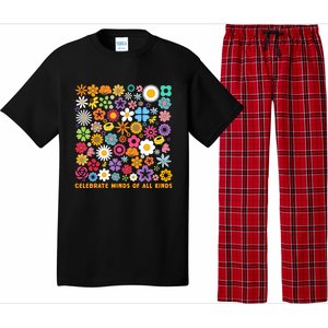 Celebrate Minds Of All Kinds Flowers Neurodiversity Autism Pajama Set