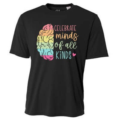 Celebrate Minds Of All Kinds Neurodiversity Autism Awareness Cooling Performance Crew T-Shirt