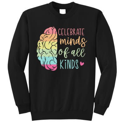 Celebrate Minds Of All Kinds Neurodiversity Autism Awareness Sweatshirt