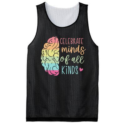 Celebrate Minds Of All Kinds Neurodiversity Autism Awareness Mesh Reversible Basketball Jersey Tank