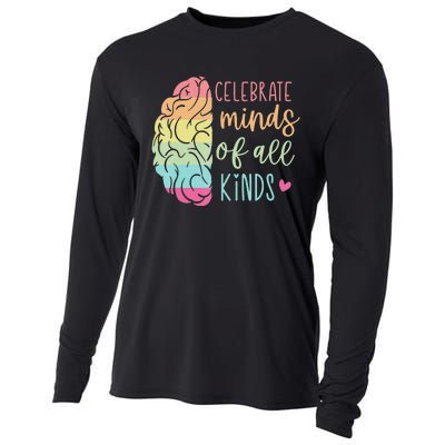 Celebrate Minds Of All Kinds Neurodiversity Autism Awareness Cooling Performance Long Sleeve Crew