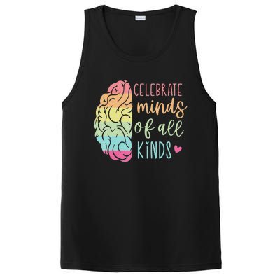 Celebrate Minds Of All Kinds Neurodiversity Autism Awareness PosiCharge Competitor Tank