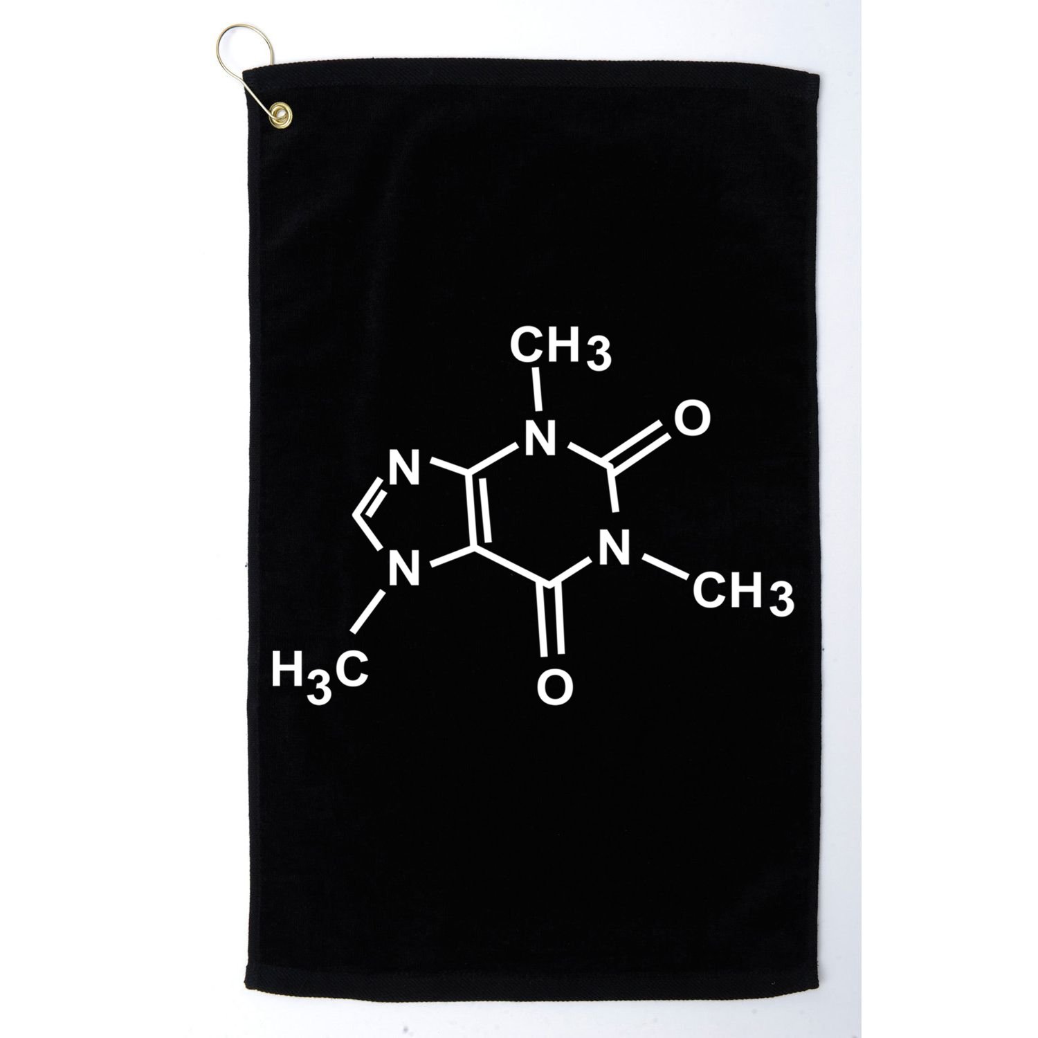 Caffeine Molecule Organic Chemistry Coffee Meaningful Gift Golf Towel