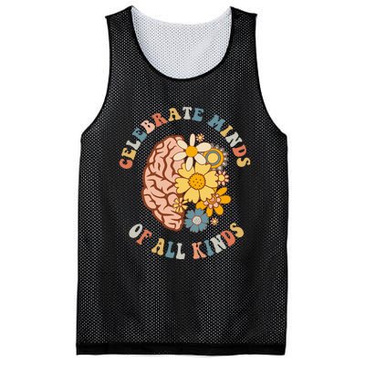 Celebrate Minds Of All Kinds Neurodiversity Autism Mesh Reversible Basketball Jersey Tank